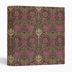 William Morris Antique Honeysuckle Floral Pattern 3 Ring Binder