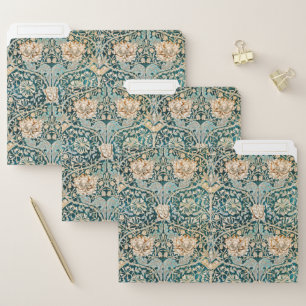 William Morris Antique Honeysuckle Floral Pattern File Folder