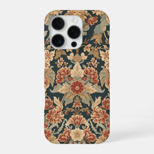 William Morris Antique Honeysuckle Floral Pattern iPhone 16 Pro Case