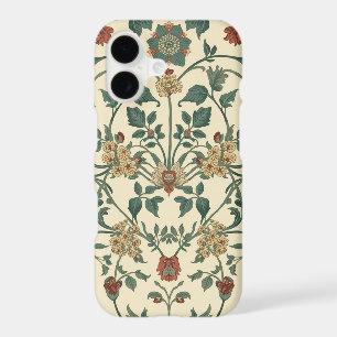 William Morris Antique Honeysuckle Floral Pattern iPhone 17 Case