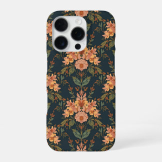 William Morris Antique Honeysuckle Floral Pattern iPhone 16 Pro Case