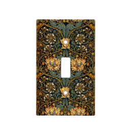 William Morris Antique Honeysuckle Floral Pattern Light Switch Cover