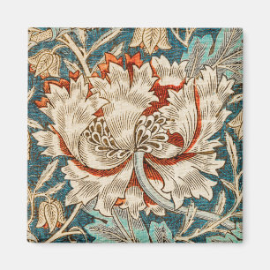William Morris Antique Honeysuckle Floral Pattern Magnet