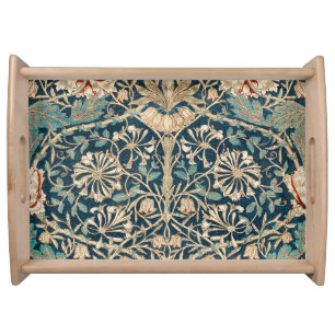 William Morris Antique Honeysuckle Floral Serving Tray
