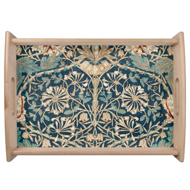 William Morris Antique Honeysuckle Floral Serving Tray (Front)