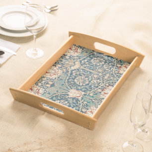 William Morris Antique Honeysuckle Floral Serving Tray