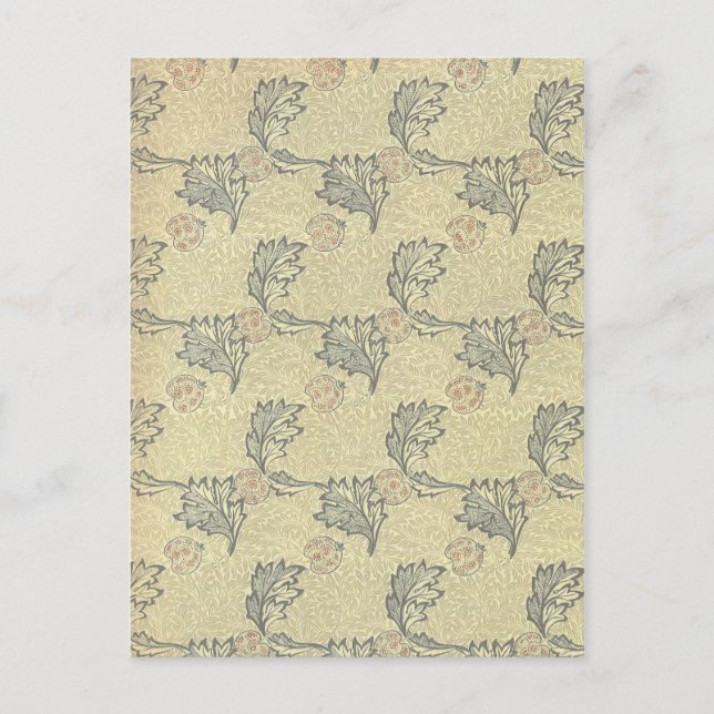 William Morris Apple Design Postcard (Front)