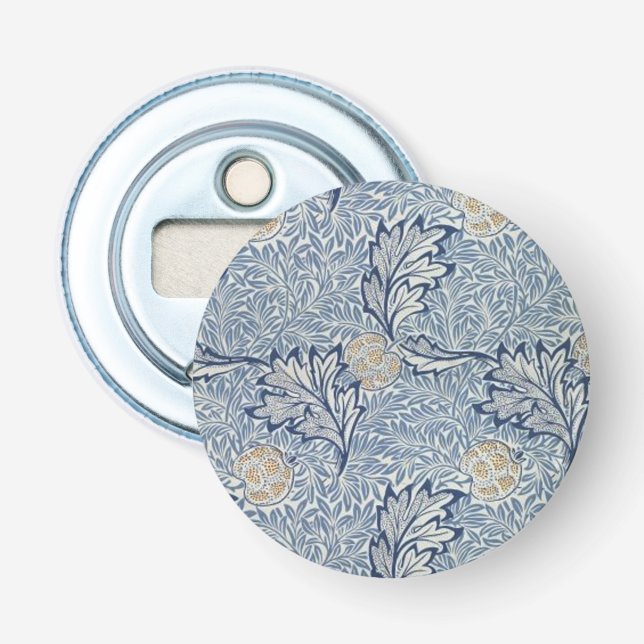 William Morris Apple Flower Floral Design Bottle Opener (Front)
