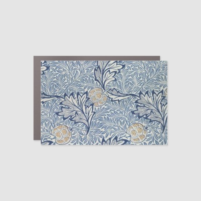 William Morris Apple Flower Floral Design Car Magnet (Front)