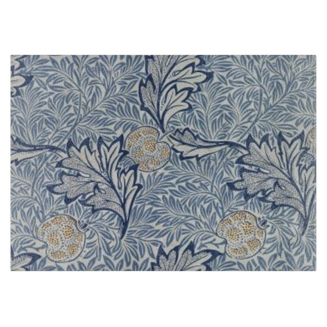 William Morris Apple Flower Floral Design Cutting Board (Front)