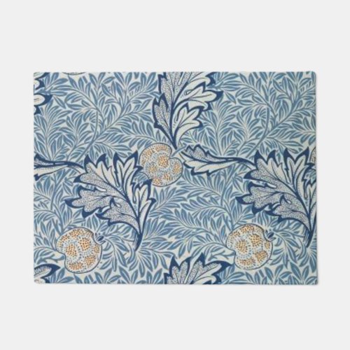 William Morris Apple Flower Floral Design Doormat