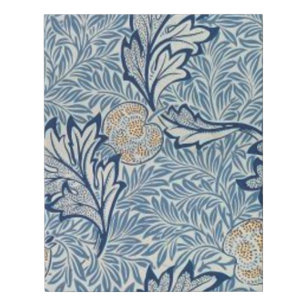 William Morris Apple Flower Floral Design Faux Canvas Print