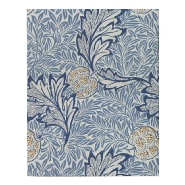 William Morris Apple Flower Floral Design Faux Canvas Print (Front)