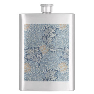 William Morris Apple Flower Floral Design Flask