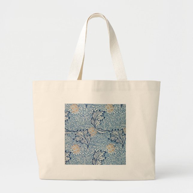 William Morris Apple Flower Floral Design Large Tote Bag (Front)