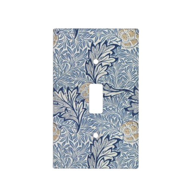 William Morris Apple Flower Floral Design Light Switch Cover (Front)