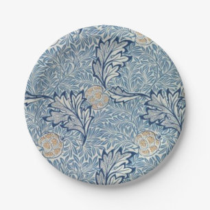 William Morris Apple Flower Floral Design Paper Plates