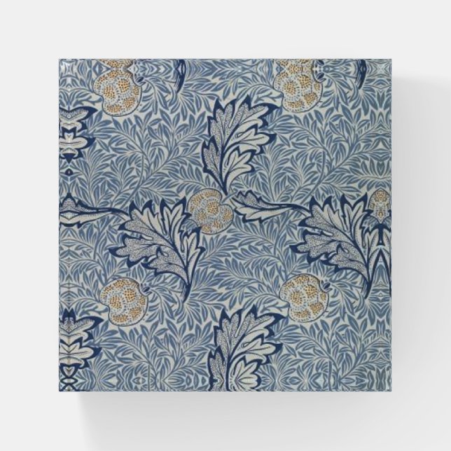 William Morris Apple Flower Floral Design Paperweight (Front)