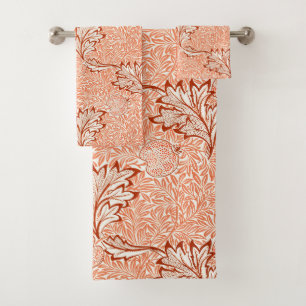 William Morris Apple Vintage Botanical Pattern Bath Towel Set