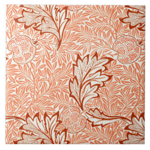 William Morris Apple Vintage Botanical Pattern Ceramic Tile
