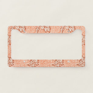 William Morris Apple Vintage Botanical Pattern License Plate Frame