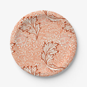 William Morris Apple Vintage Botanical Pattern Paper Plates
