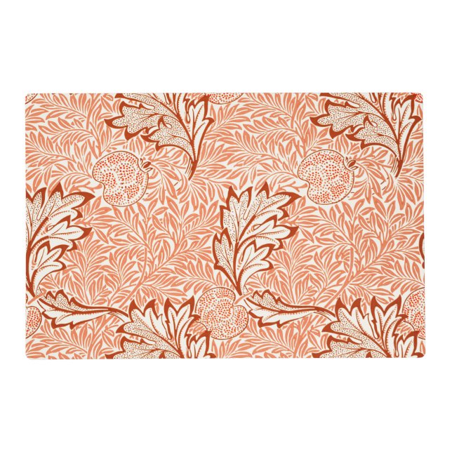 William Morris Apple Vintage Botanical Pattern Placemat (Front)