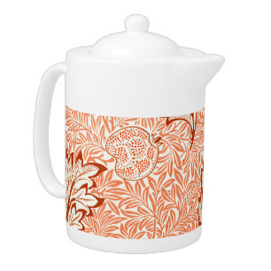 William Morris Apple Vintage Botanical Pattern Teapot