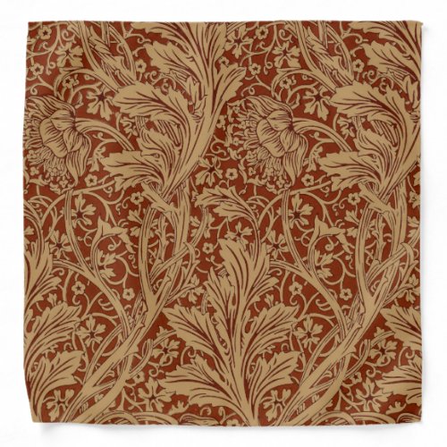 William Morris Arcadia Floral Garden Flower Classi Bandana