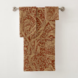 William Morris Arcadia Floral Garden Flower Classi Bath Towel Set