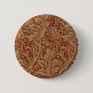 William Morris Arcadia Floral Garden Flower Classi Button