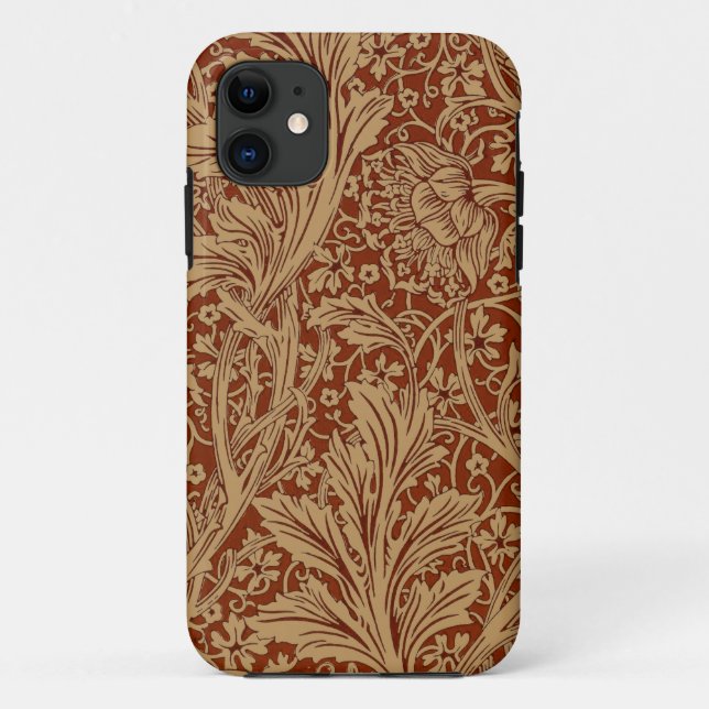 William Morris Arcadia Floral Garden Flower Classi Case-Mate iPhone Case (Back)