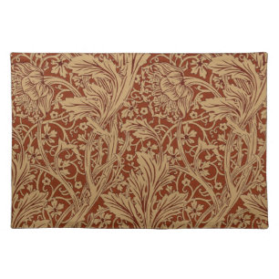 William Morris Arcadia Floral Garden Flower Classi Cloth Placemat