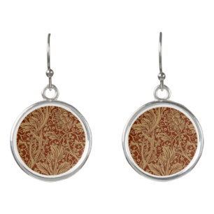 William Morris Arcadia Floral Garden Flower Classi Earrings
