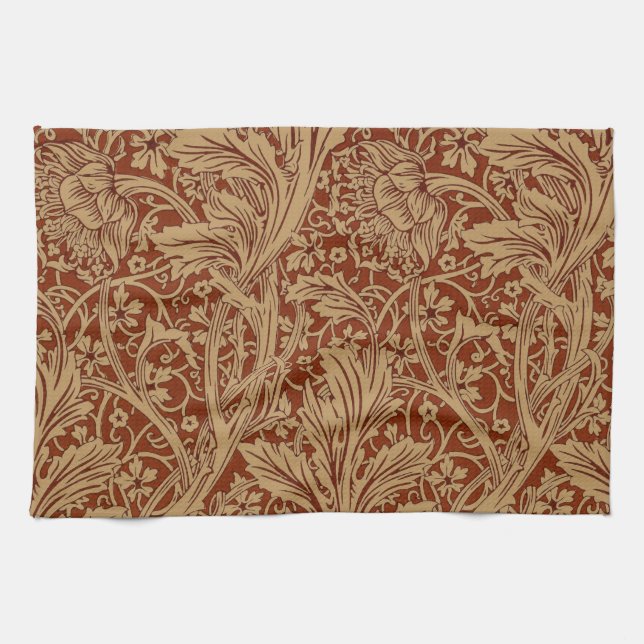 William Morris Arcadia Floral Garden Flower Classi Kitchen Towel (Horizontal)