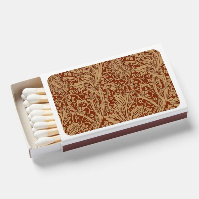 William Morris Arcadia Floral Garden Flower Classi Matchboxes (Front Open)