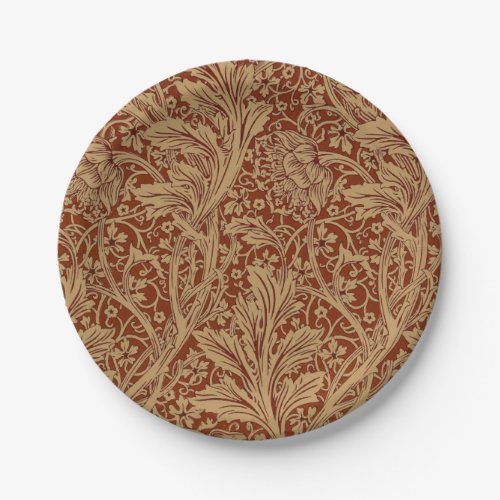 William Morris Arcadia Floral Garden Flower Classi Paper Plates