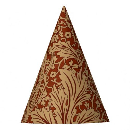 William Morris Arcadia Floral Garden Flower Classi Party Hat