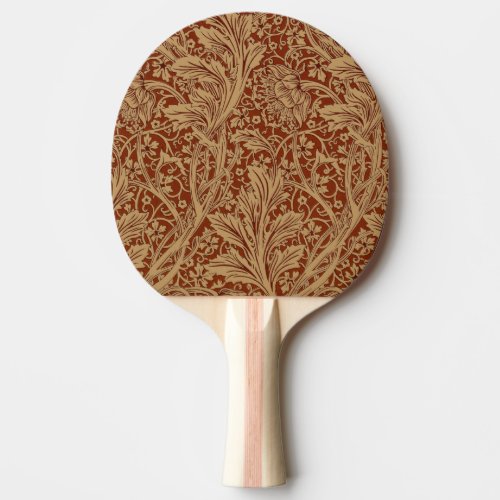 William Morris Arcadia Floral Garden Flower Classi Ping Pong Paddle