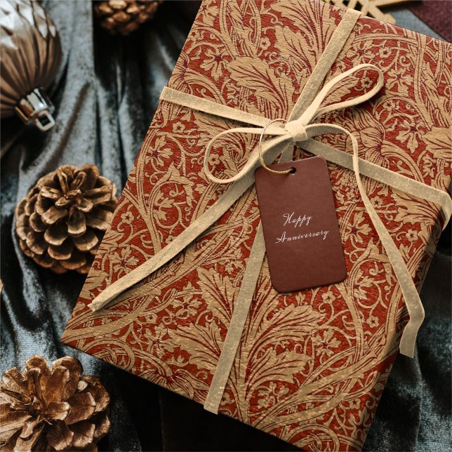 William Morris Arcadia Floral Garden Flower Classi Wrapping Paper (Creator Uploaded)