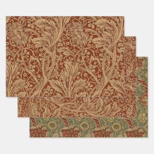 William Morris Arcadia Floral Garden Flower Classi Wrapping Paper Sheets