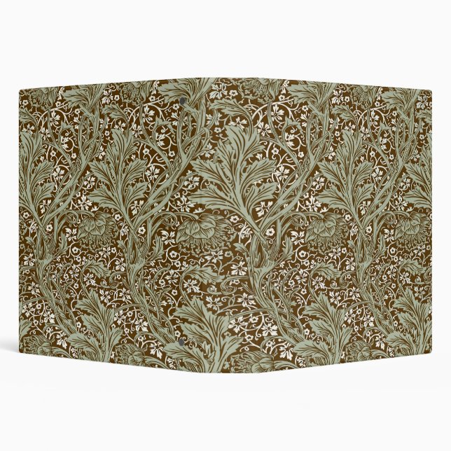 William Morris Arcadia Floral Pattern Classic 3 Ring Binder (Background)
