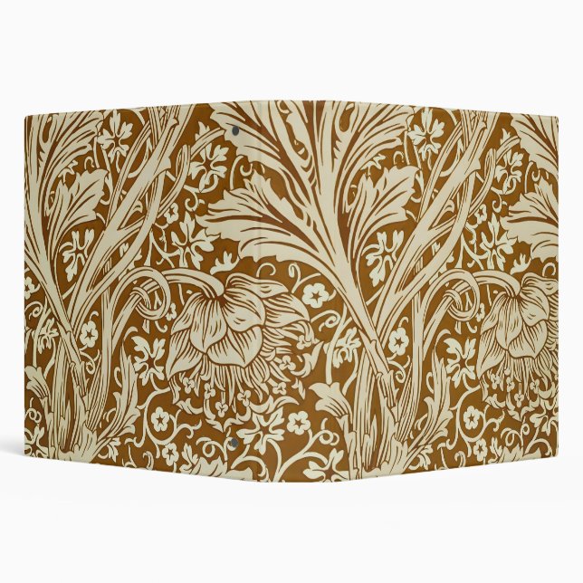 William Morris Arcadia Floral Pattern Classic 3 Ring Binder (Background)