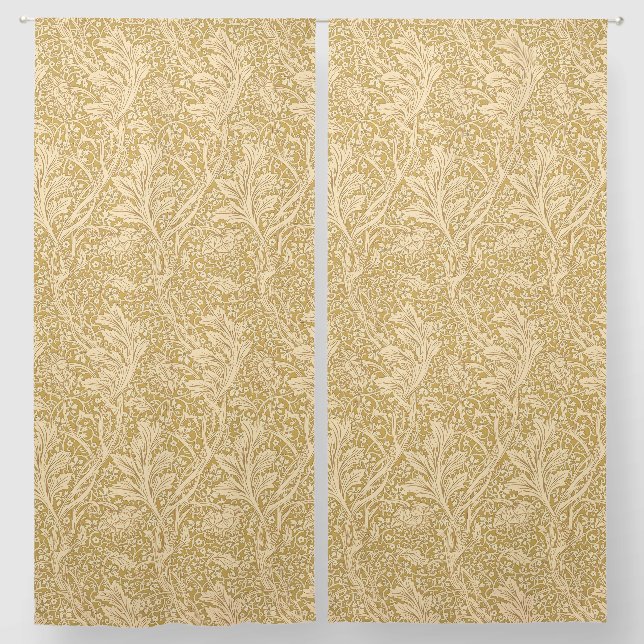 William Morris Arcadia Floral Pattern Classic Blackout Curtains (Pair)