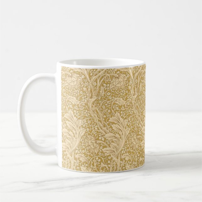 William Morris Arcadia Floral Pattern Classic Coffee Mug (Left)