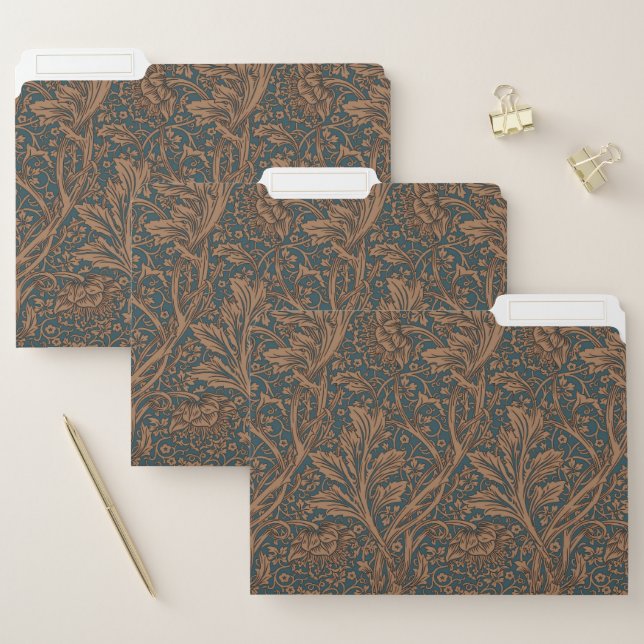 William Morris Arcadia Floral Pattern Classic File Folder (Set)