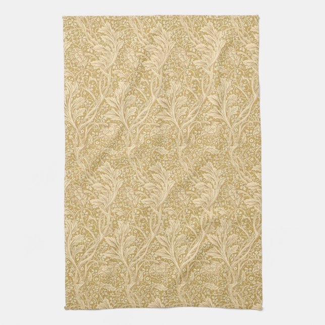 William Morris Arcadia Floral Pattern Classic Kitchen Towel (Vertical)