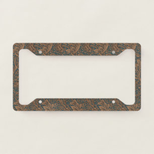 William Morris Arcadia Floral Pattern Classic License Plate Frame