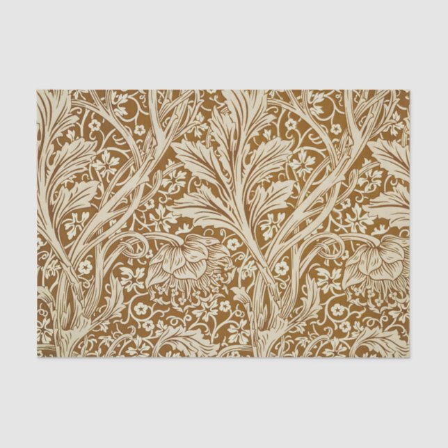 William Morris Arcadia Floral Pattern Classic Tissue Paper (Front)
