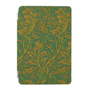 William Morris Arcadia Floral Pattern Green Golden iPad Mini Cover